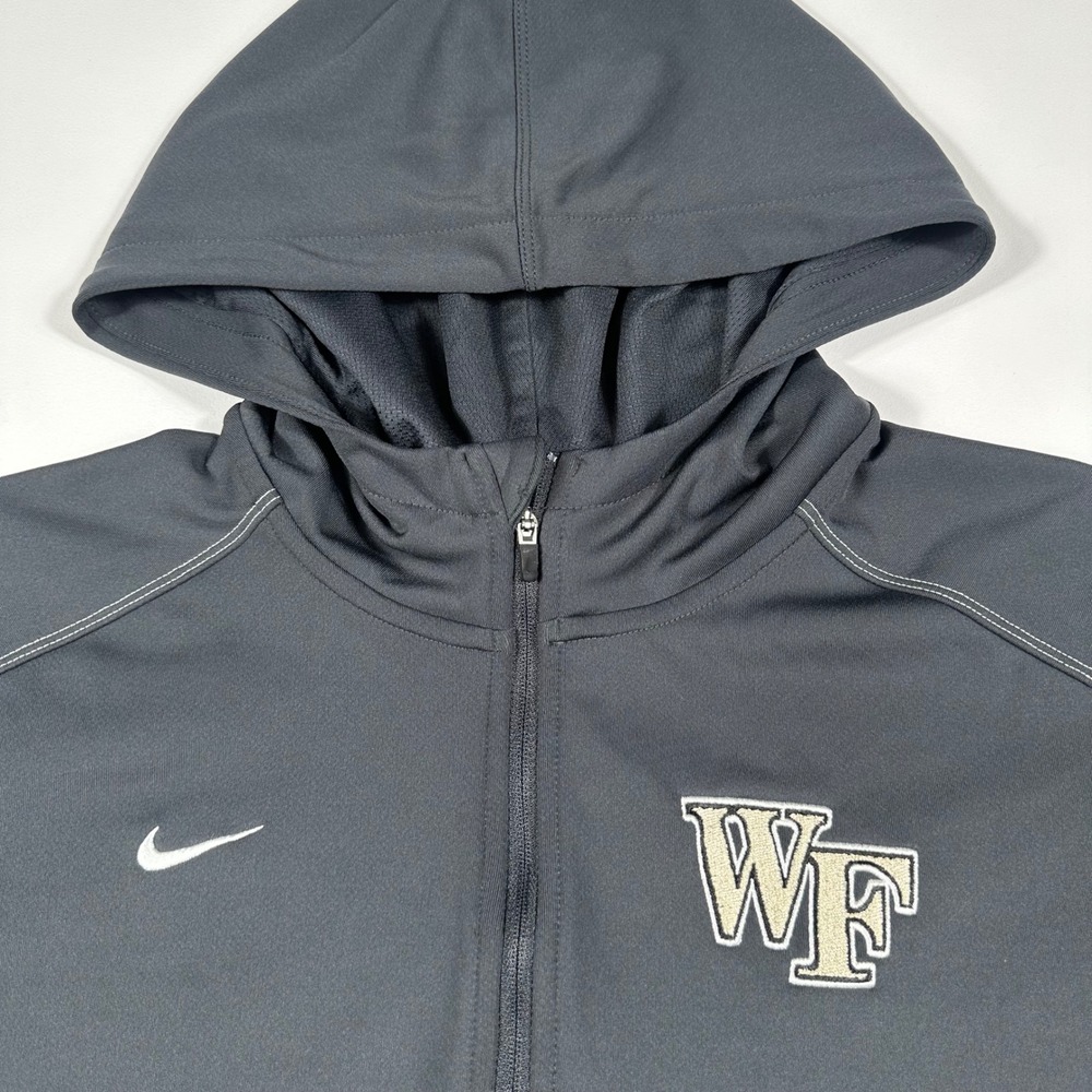 Nike Wake Forest Demon Deacons Dri-FIT 1/4 Zip Hoodie Mens Small Black